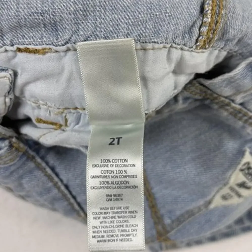 OshKosh Overalls Denim Vestbak Baby Boys 2T Blue Adjustable Straps Pockets